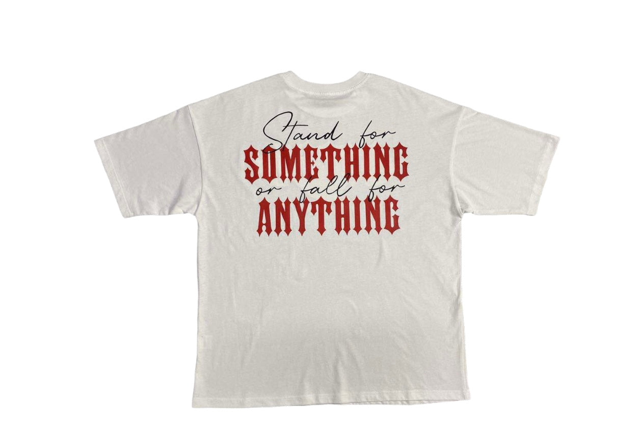 Flaming Heart Tee - WHITE
